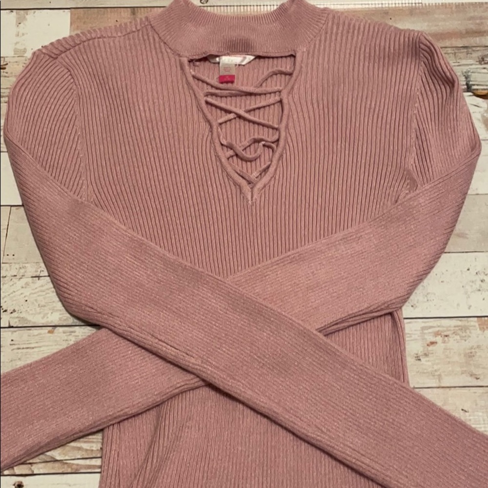 Pink long sleeve shirt